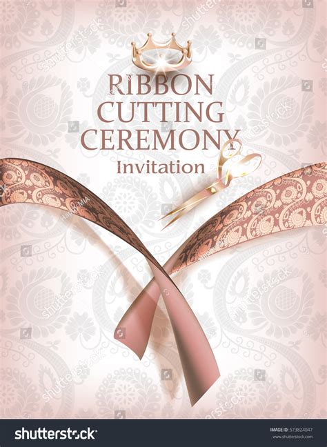 Simple and Elegant Ribbon Cutting Invitation